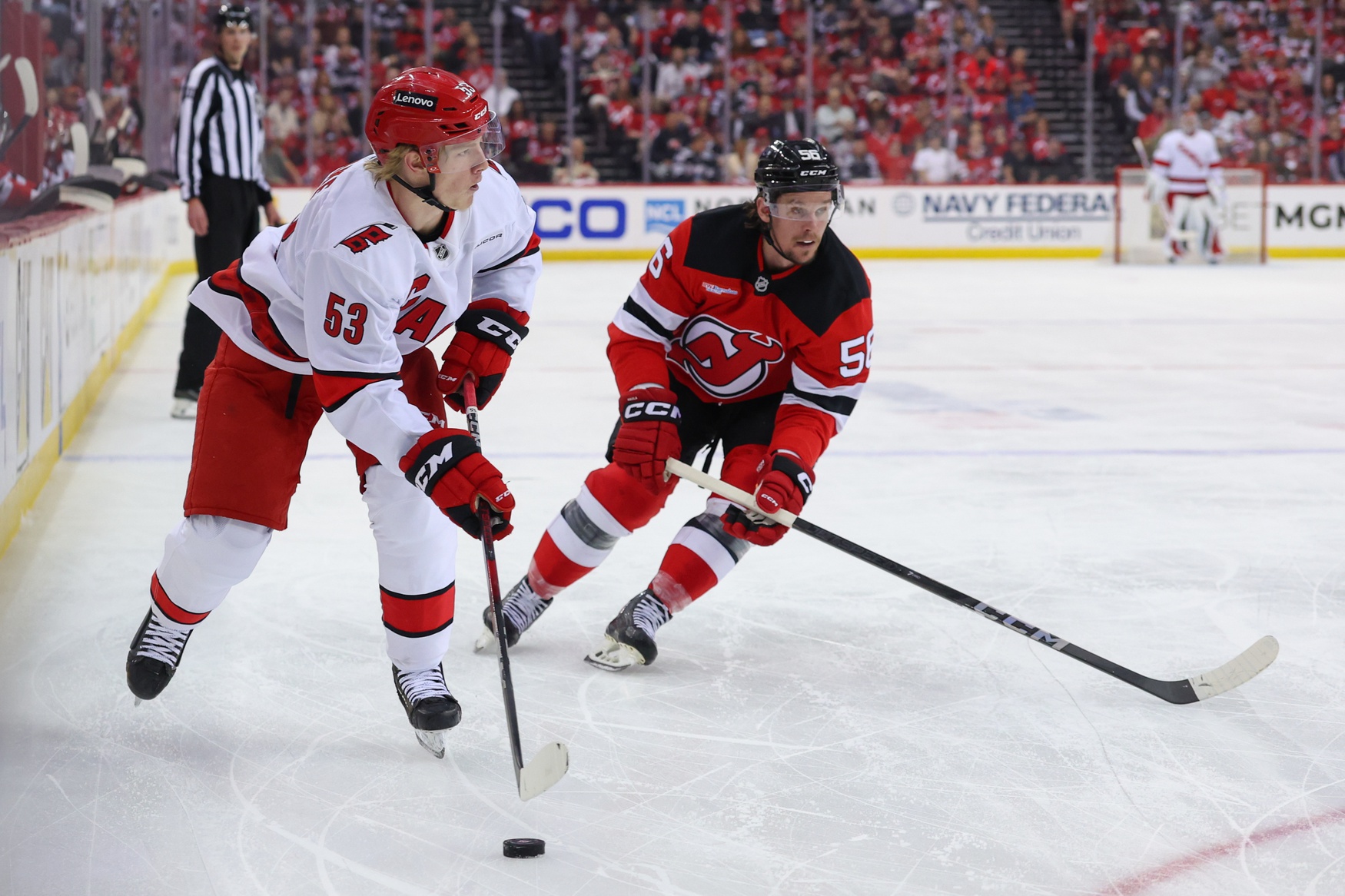NHL: Stanley Cup Playoffs-Carolina Hurricanes at New Jersey Devils