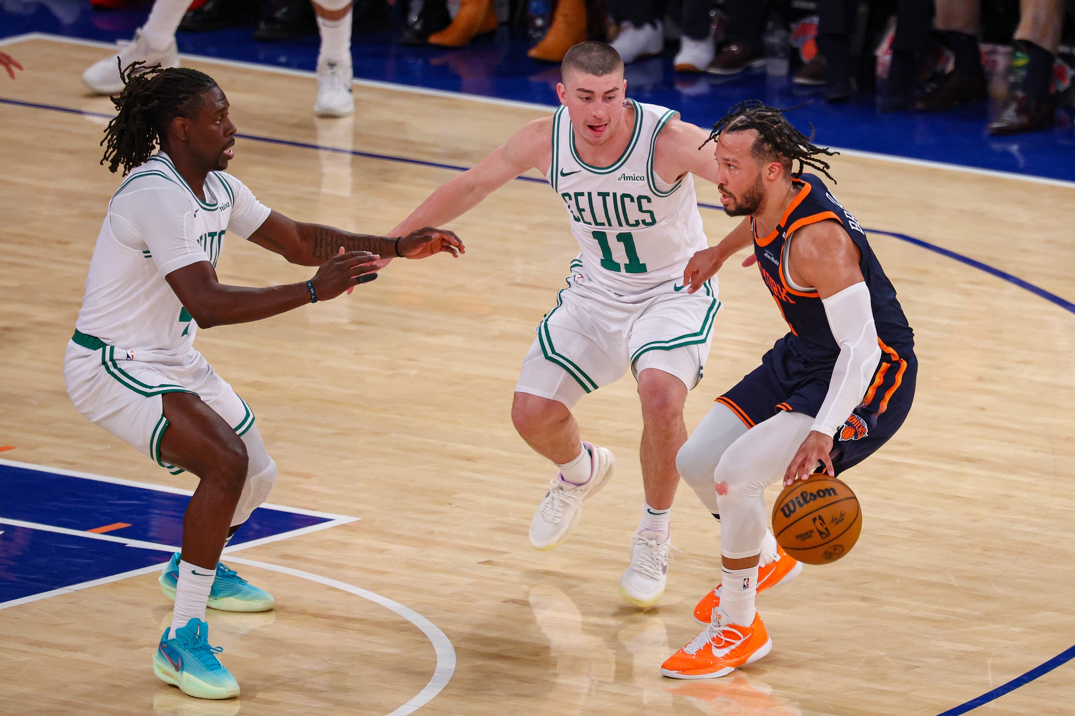 NBA: Playoffs-Boston Celtics at New York Knicks