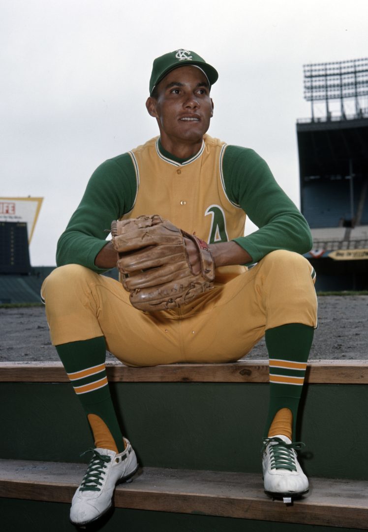 File photo: Athletics shortstop Bert Campaneris poses for a portrait.