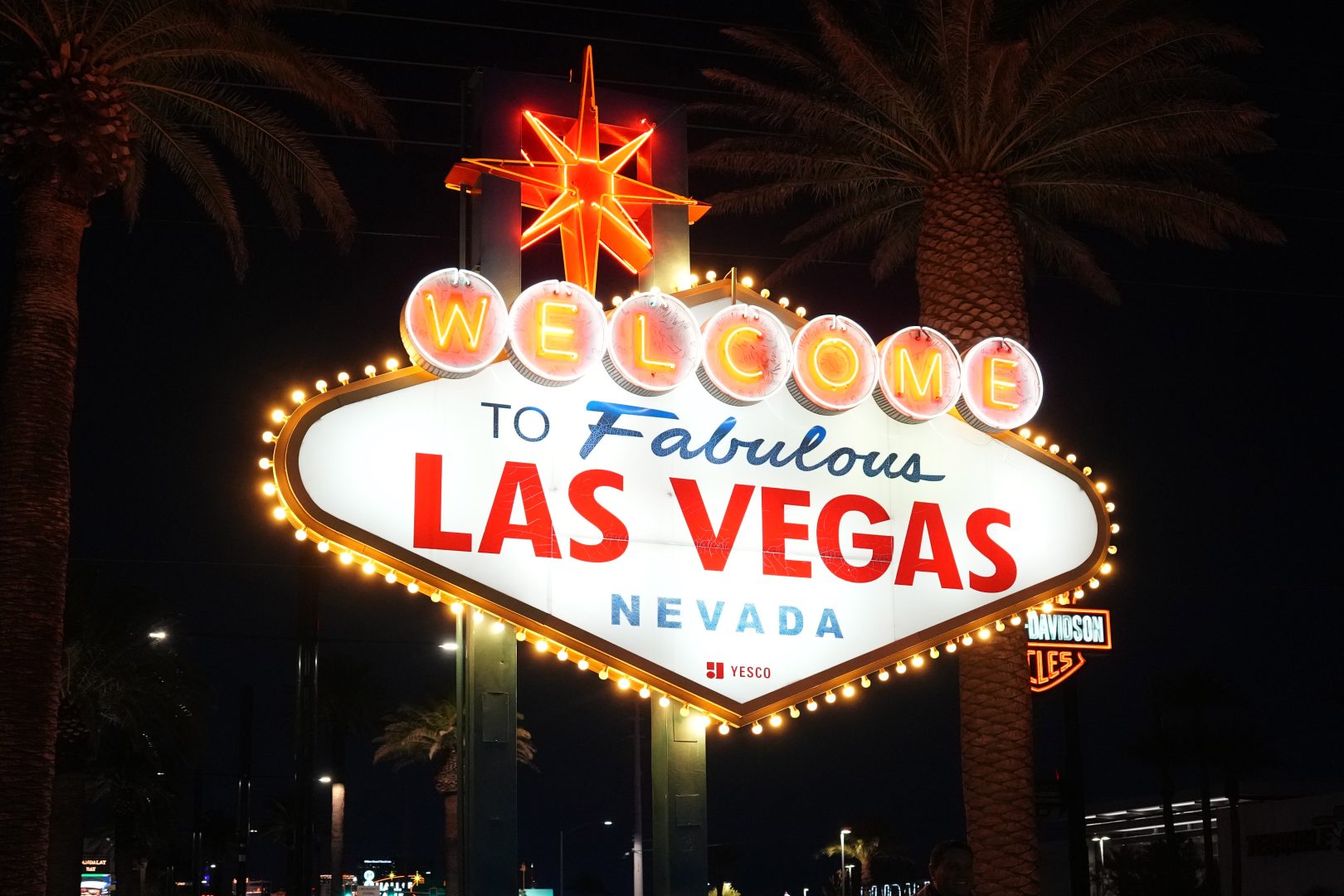 The Welcome to Fabulous Las Vegas sign on the Las Vegas strip.