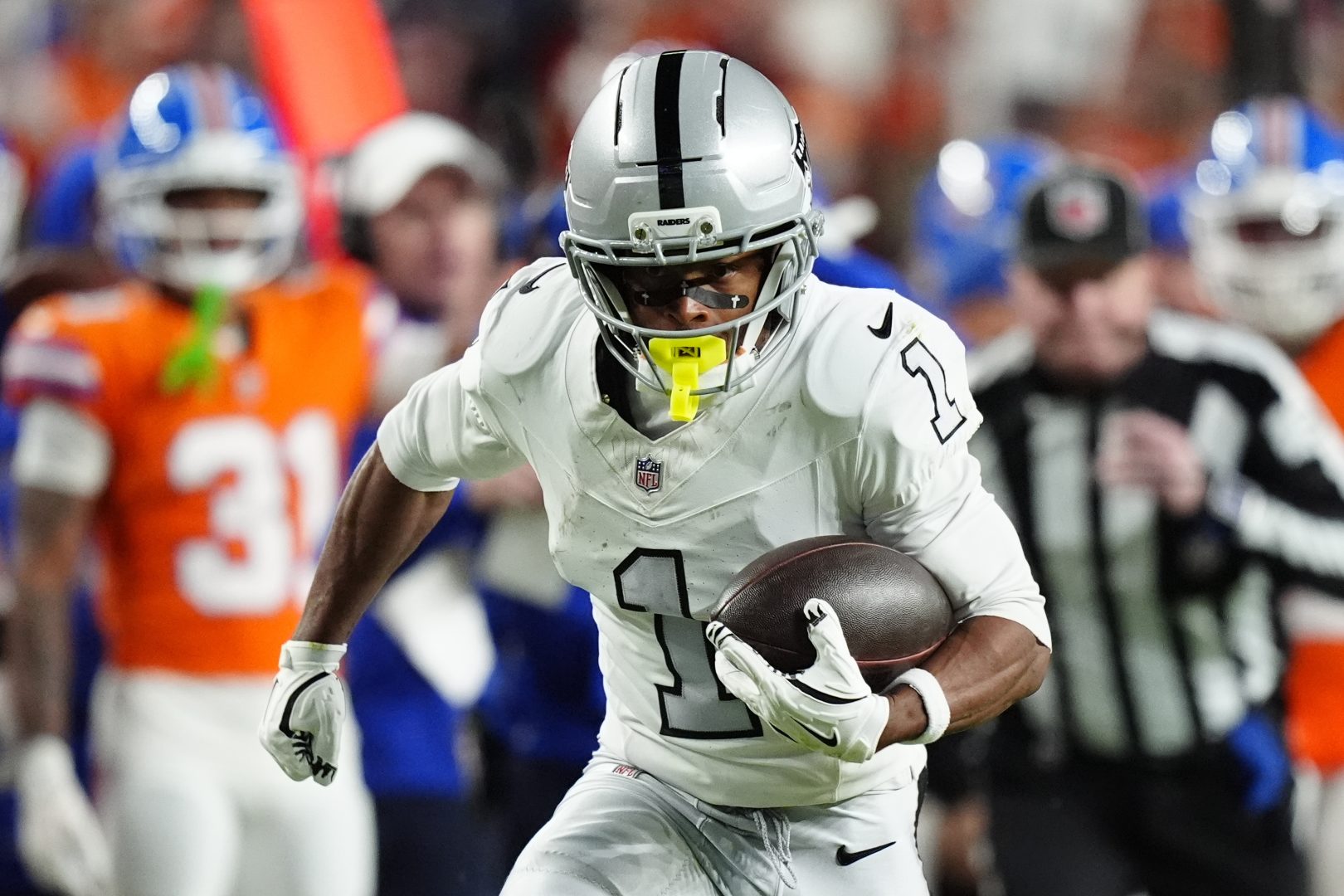 Las Vegas Raiders wide receiver Tre Tucker