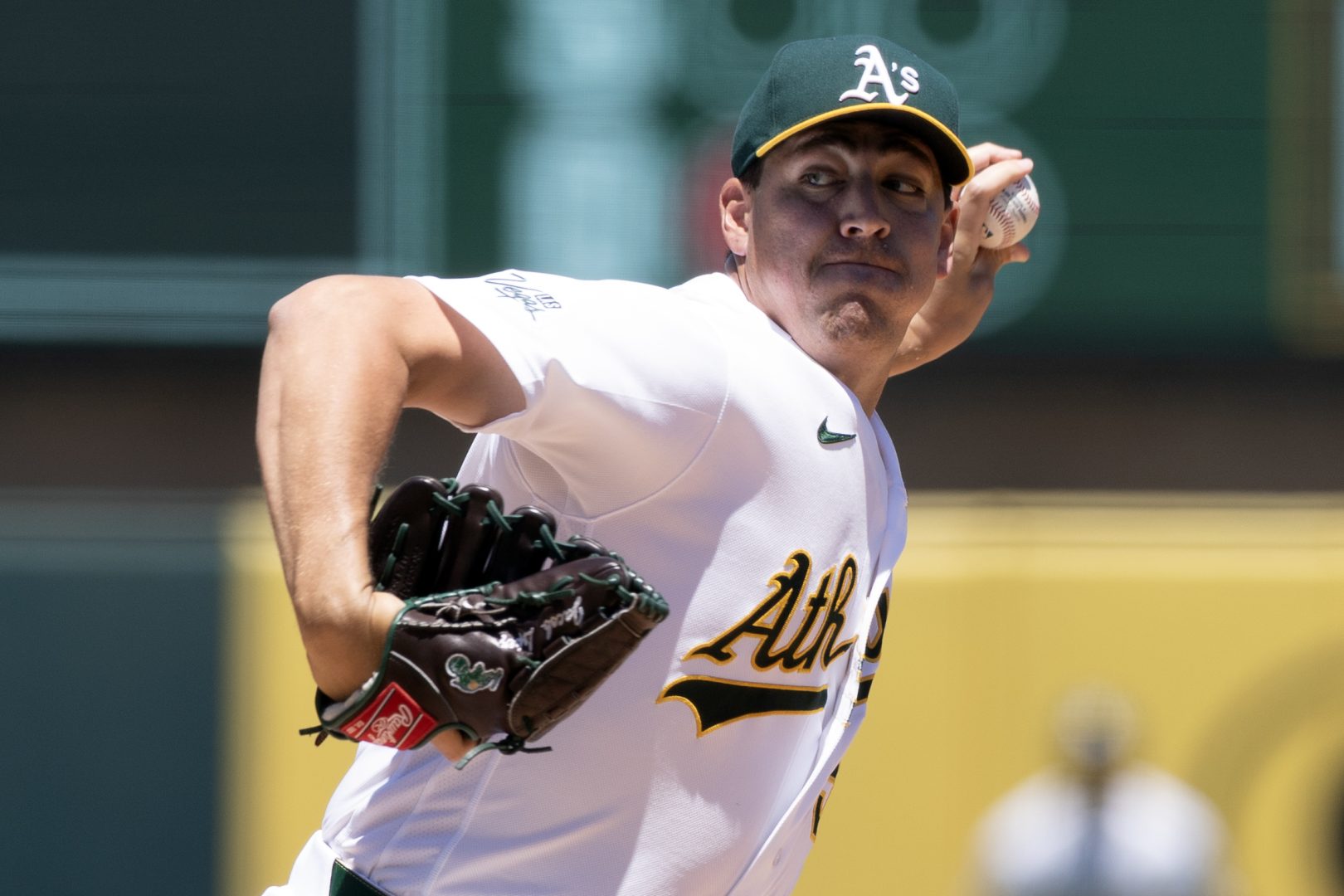 Las Vegas Aviators pitcher Jacob Lopez delivers a pitch during an earlier game this season. Lopez earned his first win of 2026 with six scoreless innings in a 1-0 victory over the Sacramento River Cats.