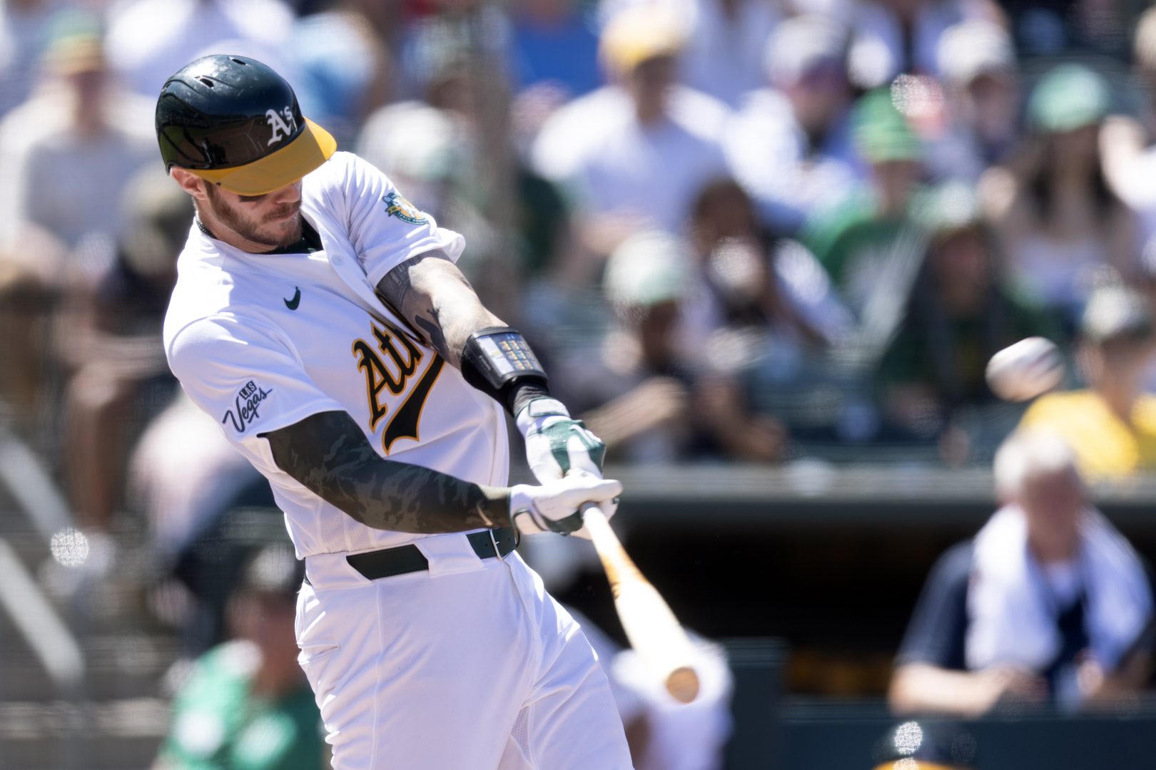 Jonah Heim connects for a three-run home run against the New York Yankees.