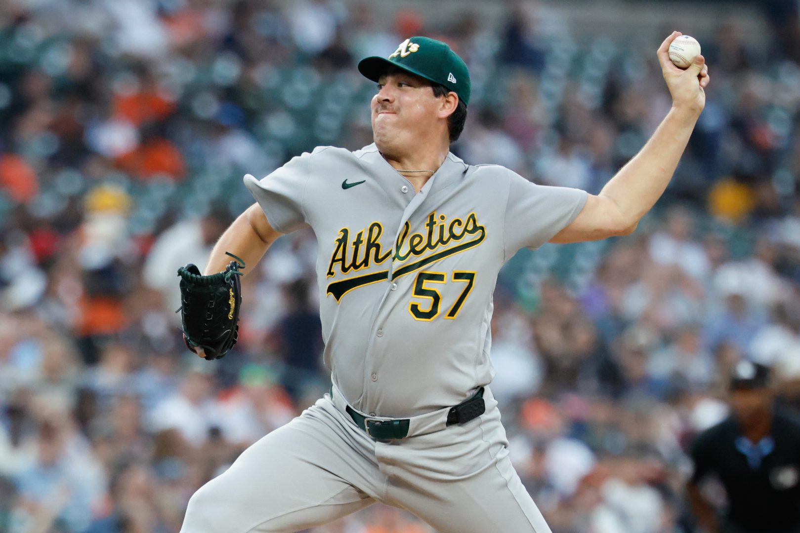 Athletics pitcher Jacob Lopez Jacob Lopez